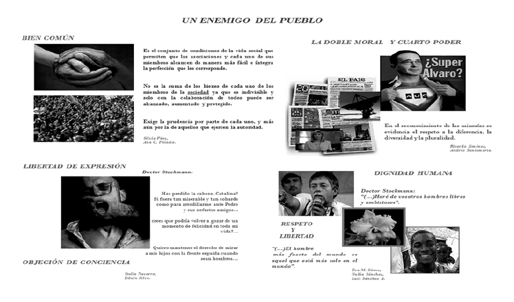 Poster de la exposición de la obra Un enemigo del pueblo, 2008 (1).
