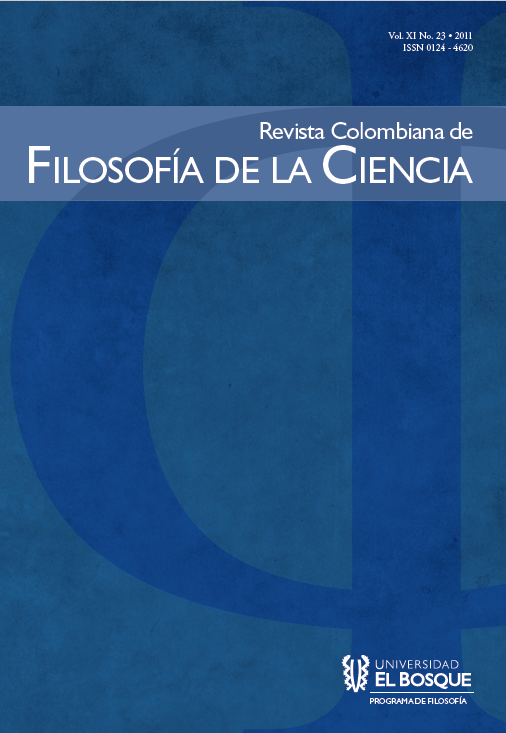 					Ver Vol. 11 Núm. 23 (2011): En colaboración con el Centro de Investigaciones en Lógica y Epistemología Contemporánea -CILEC-
				