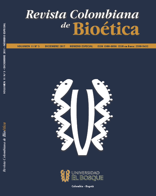 Revista Colombiana de Bioética, Numero Especial 11(3)