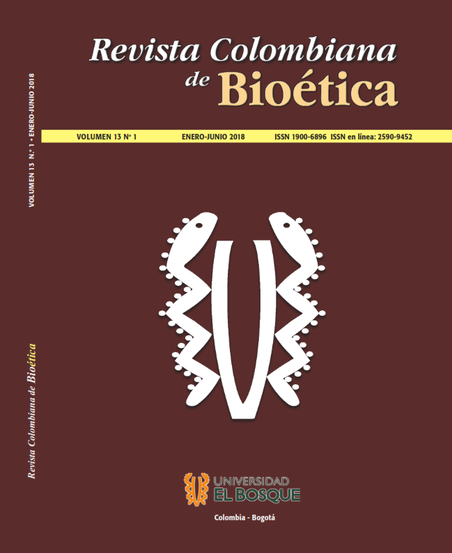 					Ver Vol. 13 Núm. 1 (2018): Revista Colombiana de Bioética 13(1)
				